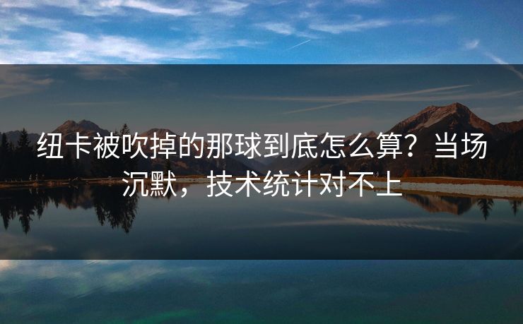 纽卡被吹掉的那球到底怎么算?当场沉默,技术统计对不上 纽卡被吹掉的那球到底怎么算?当场沉默,技术统计对不上